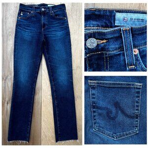 ADRIANO GOLDSCHMIED THE MARI HIGH RISE STRAIGHT WOMEN’S JEANS sz 26R Frayed Hem